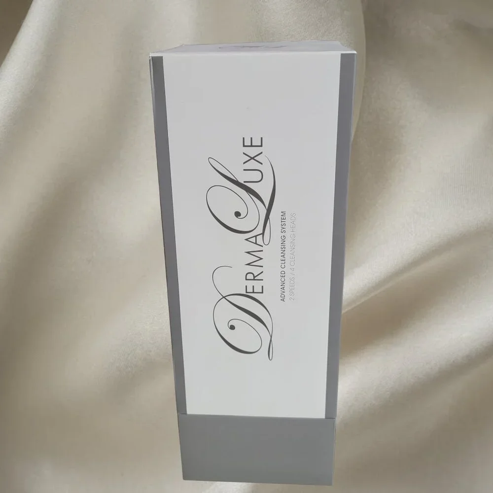 Dermaluxe Skincare Product Box - Gray and White, New in Box